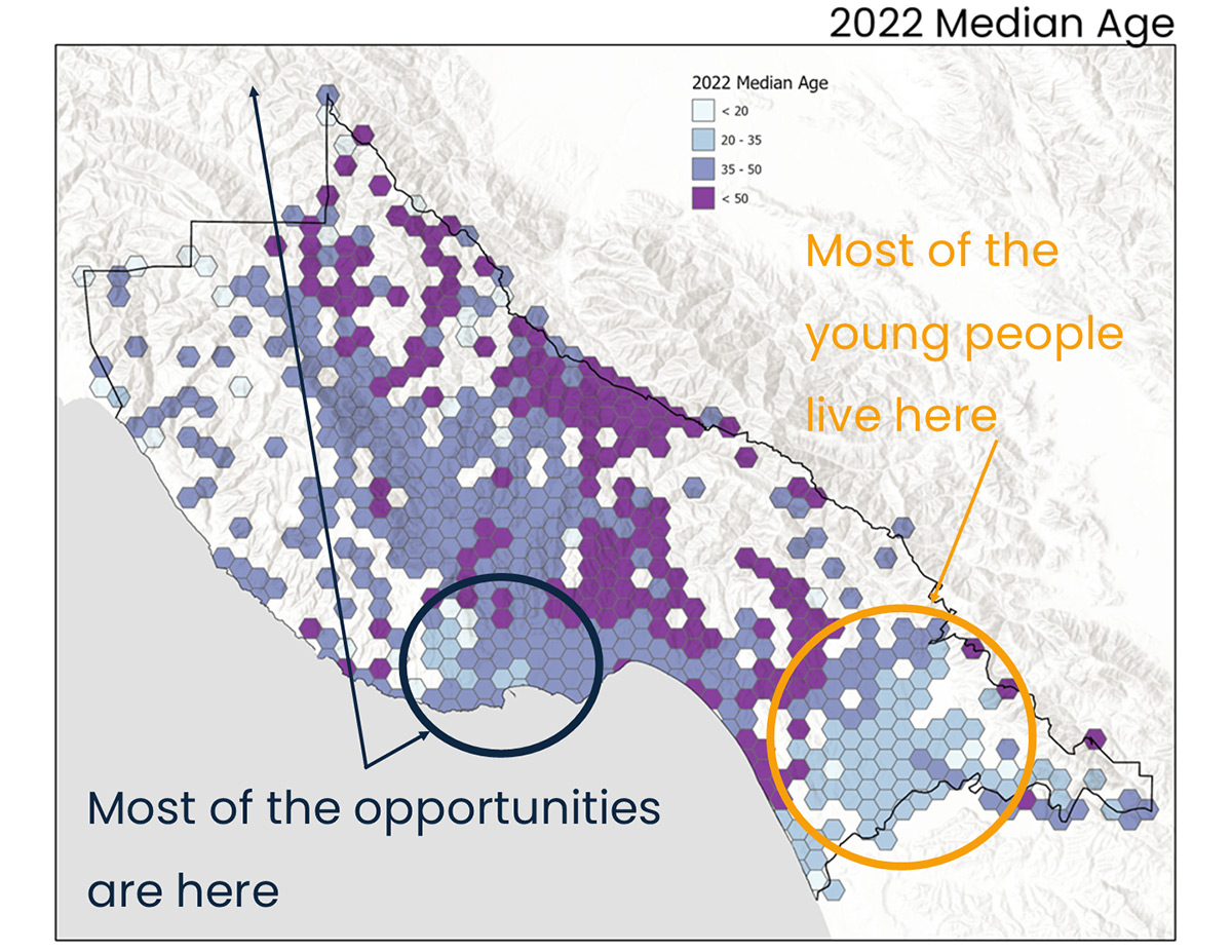 2022 Median Age Map Image